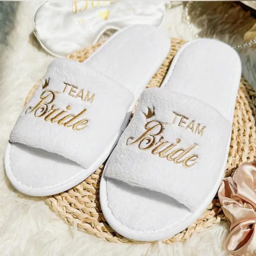 Team Bride slippers